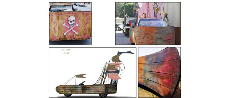 Illustration for article titled These Cars Were Turned Into Pirate Ships For A Hollywood Film And Now They're For Sale